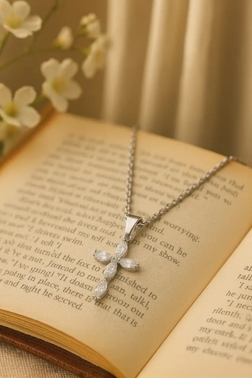 Birthstone Cross Necklace