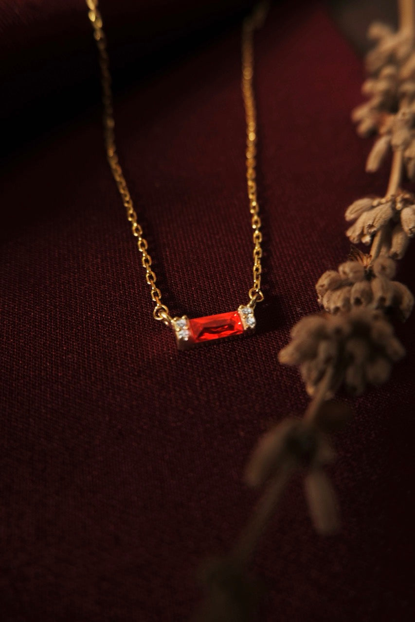 Birthstone Bar Necklace