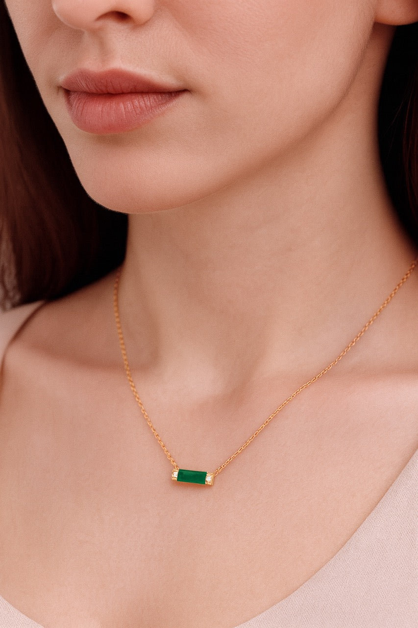 Birthstone Bar Necklace