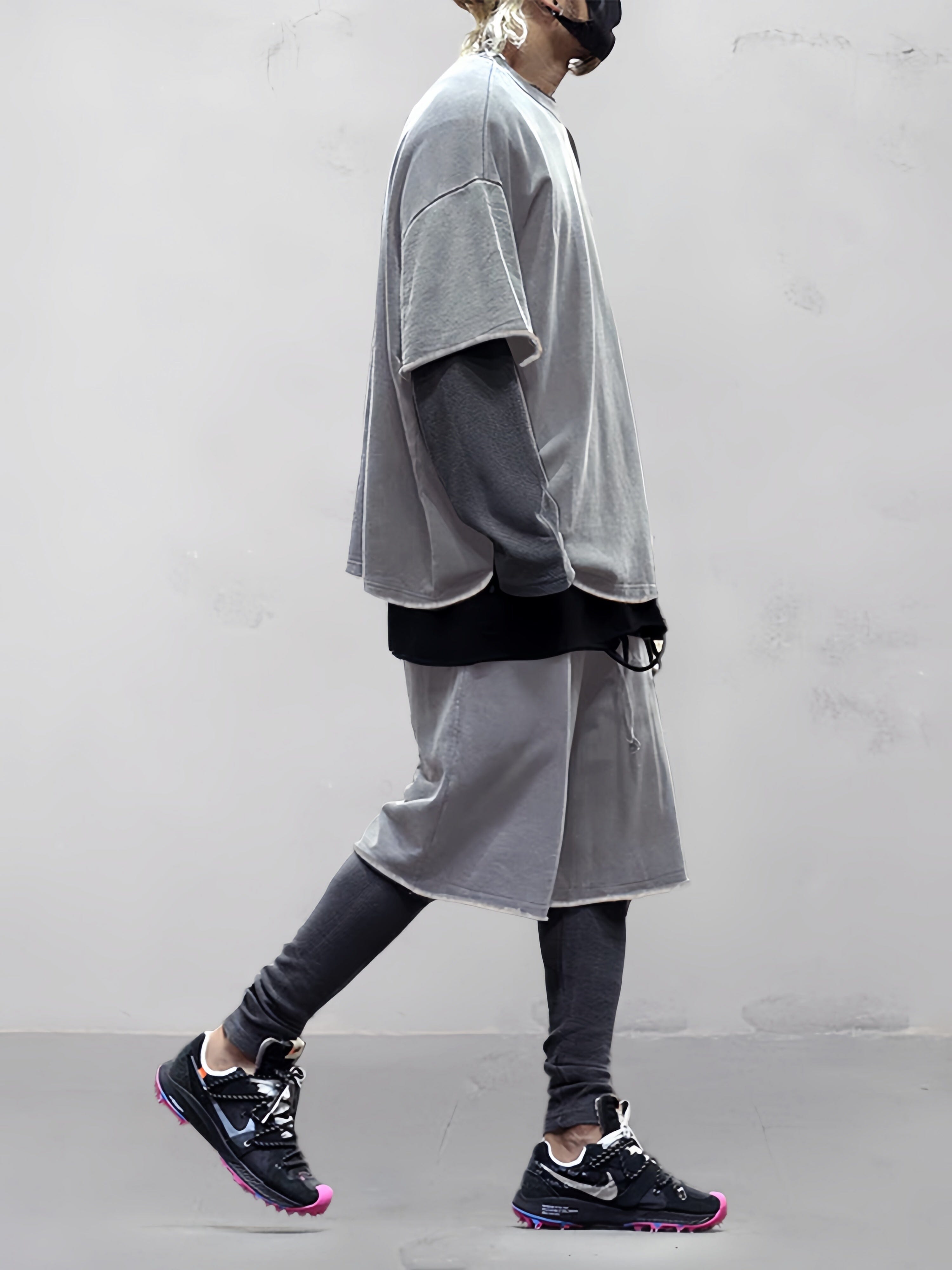 Casual Loose Fit Solid Sports Sets Sports Set coofandystore 