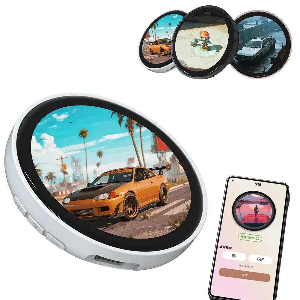 Dynamic Electronic Display Small Pendant Fashionable Badge Digital Show Sceen Smart Cyber Badge E-Badge Electronic Display Badge