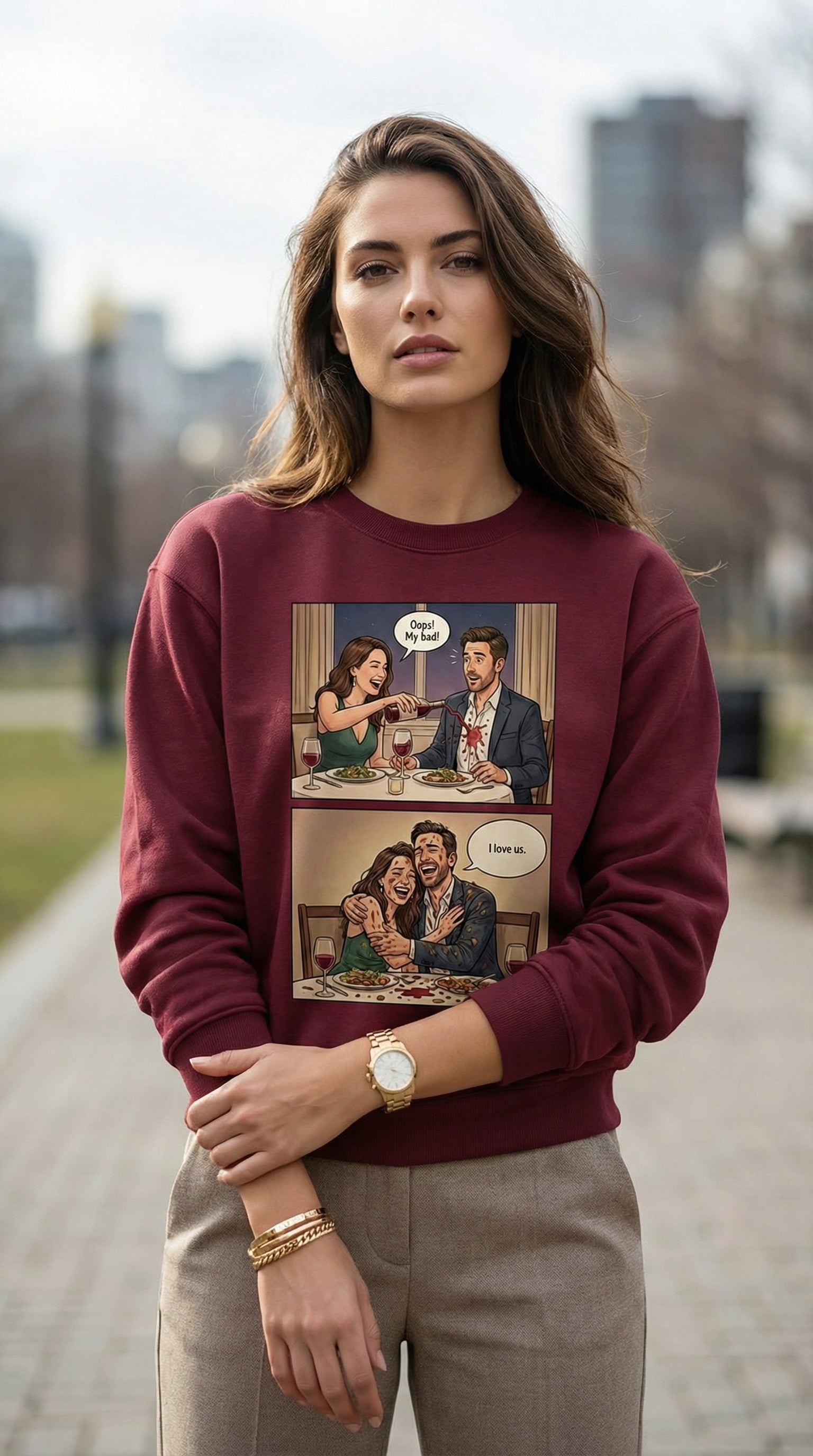 Personalized sweatshirt gift for couples emotional memory design